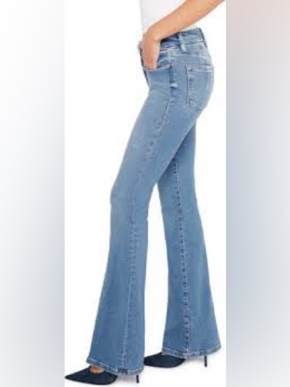Good American Good Legs Flare Jeans‎ size 6/28 94% cotton